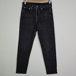 LEVI'S faded black 28x28 high rise jeans